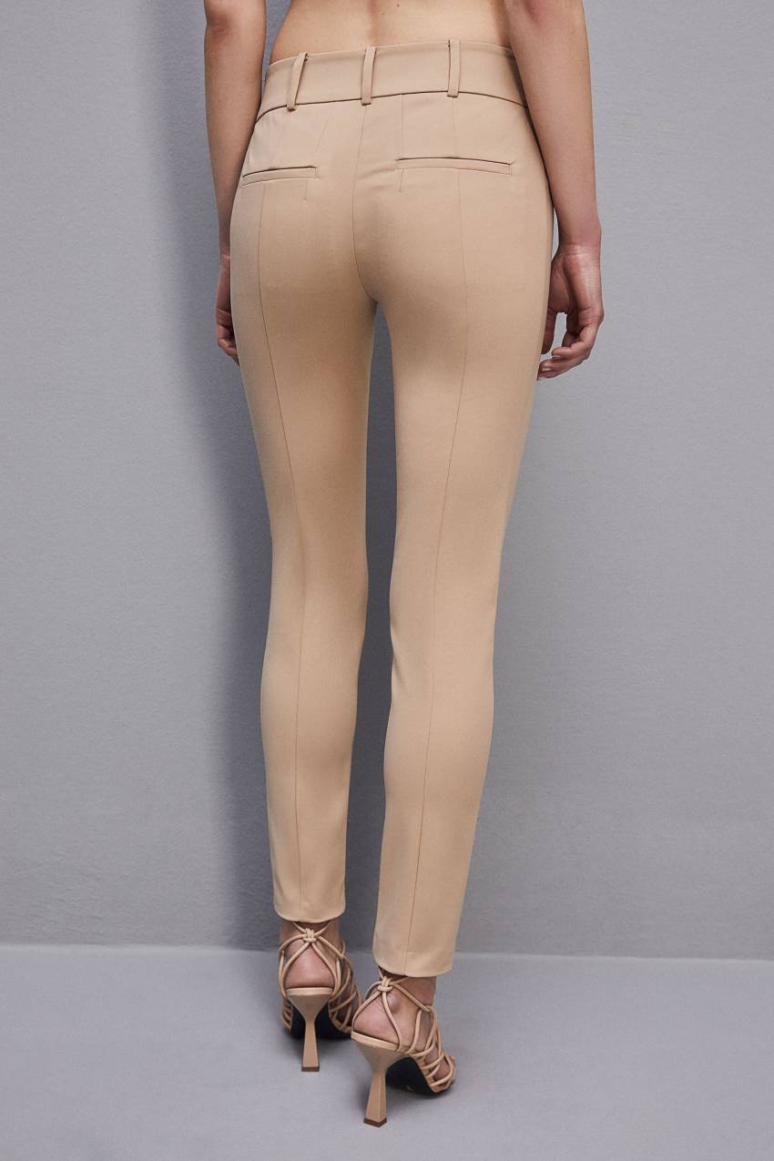 Patrizia Pepe Slim Pants Μπεζ | QDIAYWV-14