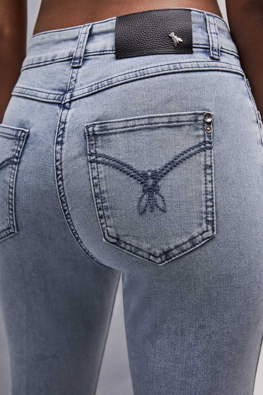 Patrizia Pepe Slim Stretch Denim Jeans ανοιχτο μπλε | RIBOEQC-69