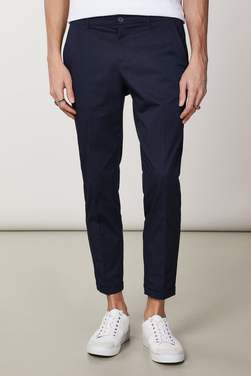 Patrizia Pepe Slim-fit Ankle-grazer Pants μπλε | CZWPGNB-68