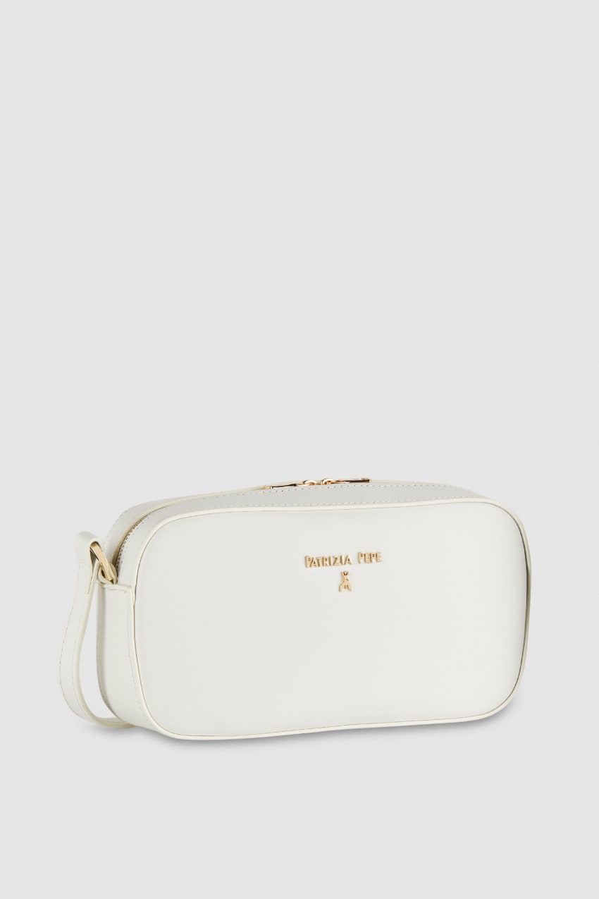 Patrizia Pepe Small Graphic Case Shoulder Bag ασπρα | CAPGZWF-81