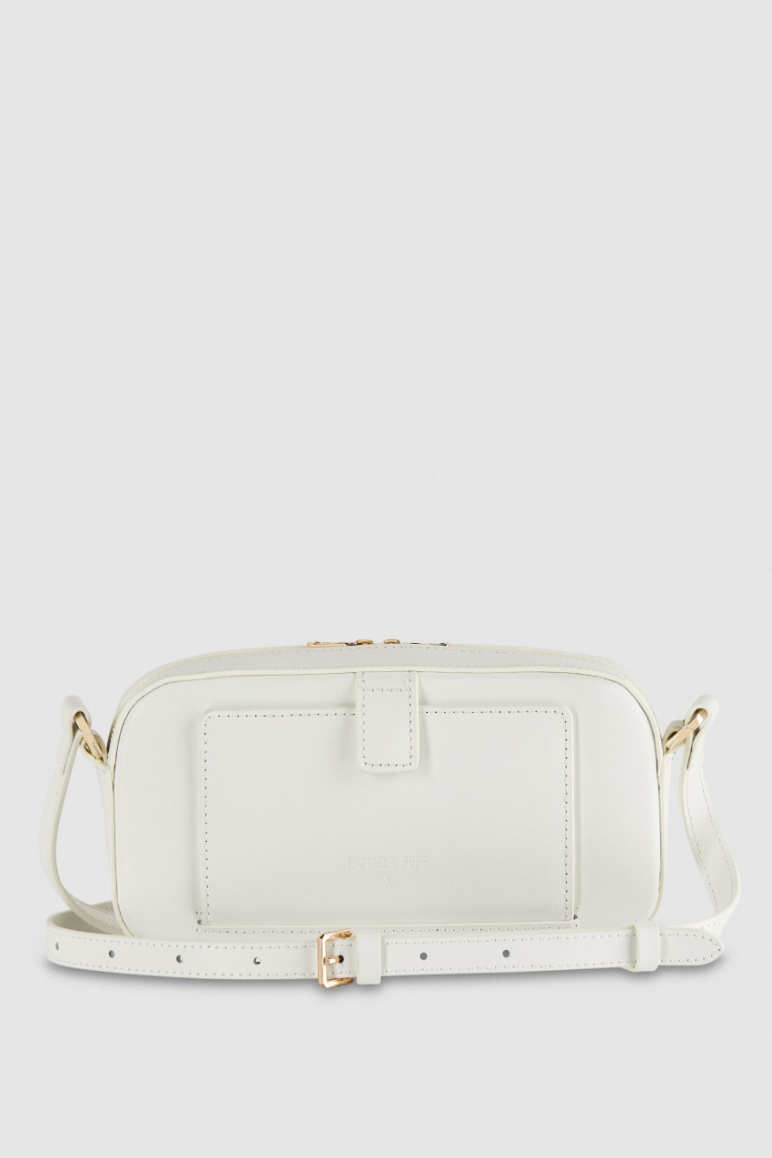 Patrizia Pepe Small Graphic Case Shoulder Bag ασπρα | CAPGZWF-81