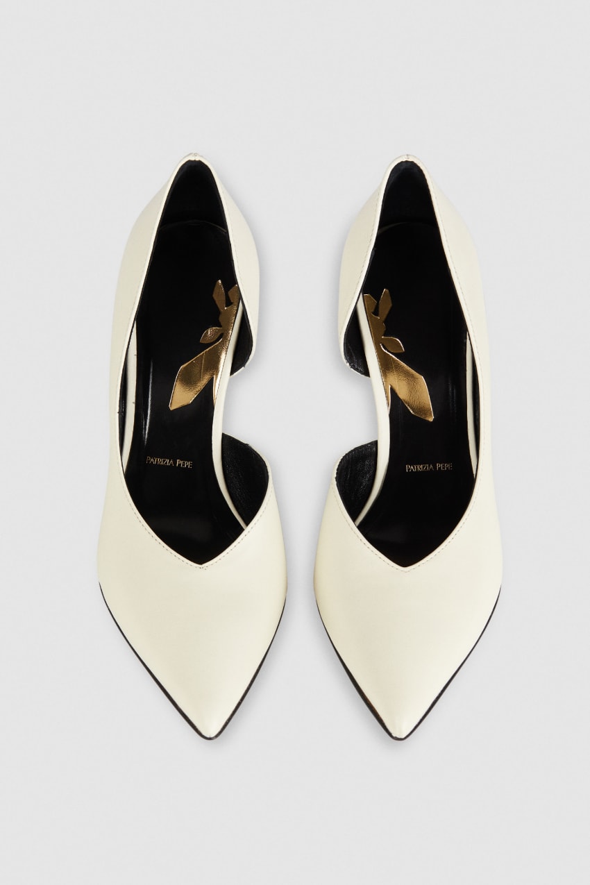 Patrizia Pepe Smooth Leather Pumps Μπεζ | XGQRFIS-26