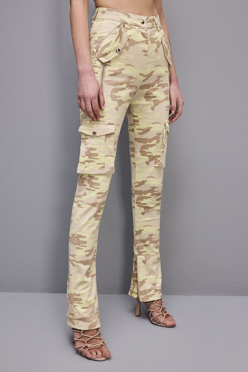 Patrizia Pepe Stretch Twill Cargo Pants Militare | CKTJMRP-72