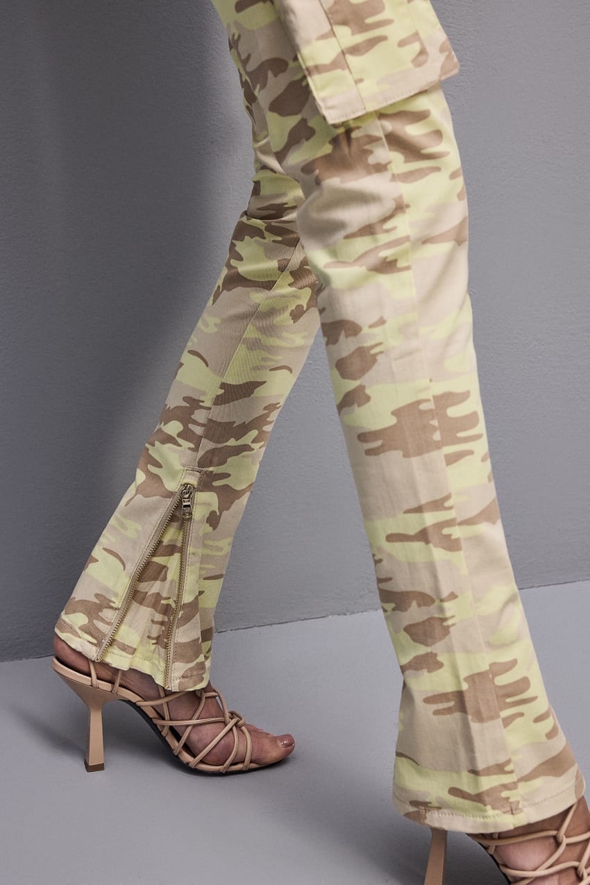 Patrizia Pepe Stretch Twill Cargo Pants Militare | CKTJMRP-72