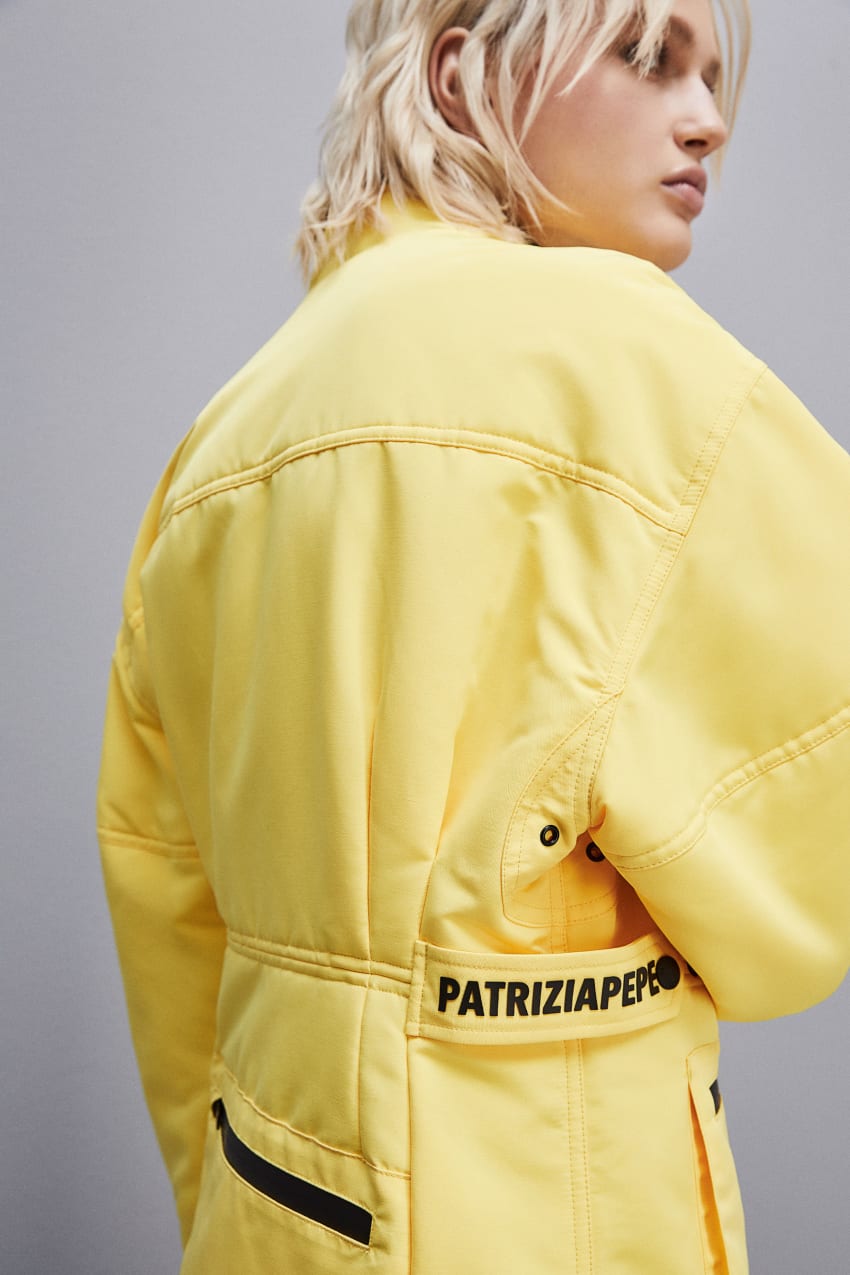 Patrizia Pepe Technical Nylon Over Jacket κίτρινα | XFCLVOD-87