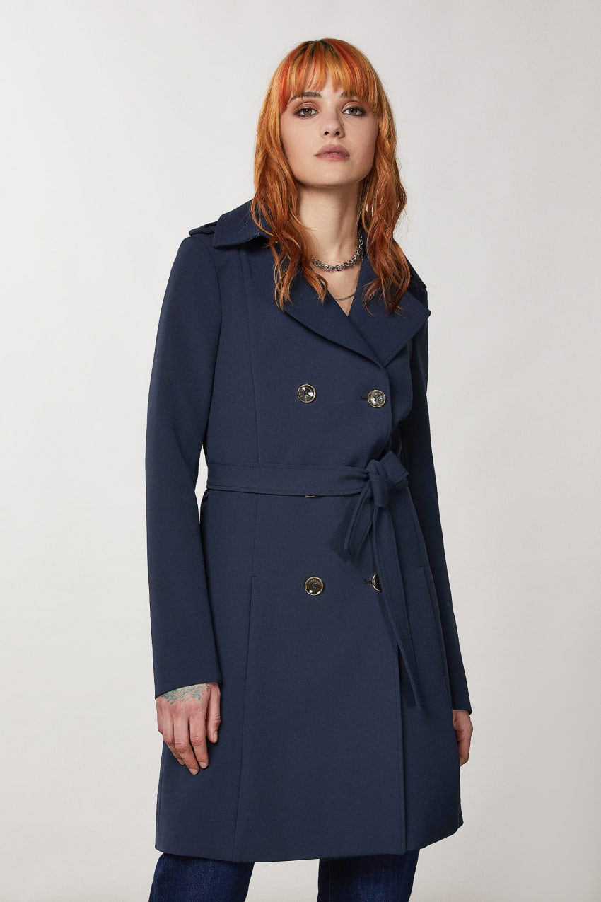 Patrizia Pepe Trench μπλε | QLUNVPZ-21