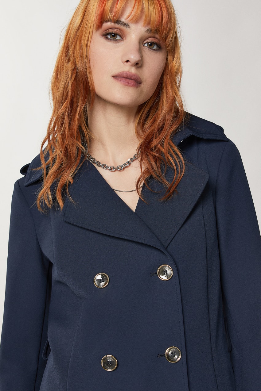 Patrizia Pepe Trench μπλε | QLUNVPZ-21